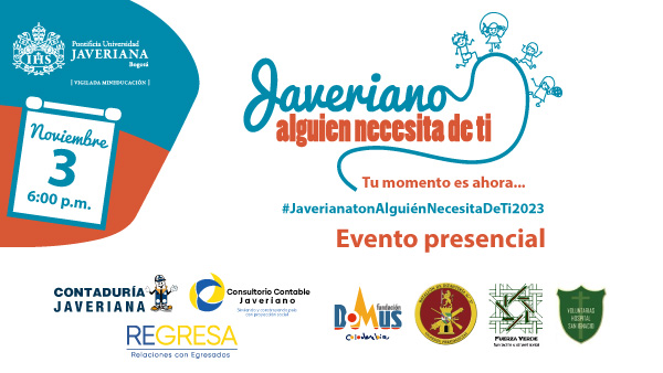 Javeriano alguien necesita de ti >> Sitio web Pontificia Universidad Javeriana